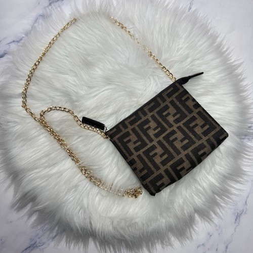 Fendi zucca mini pouch with - ff,