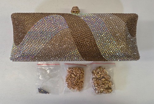Damen abend clutch tasche gold - damen,