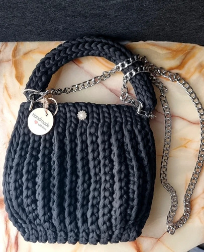 Schwarze designer tasche - schwarze,