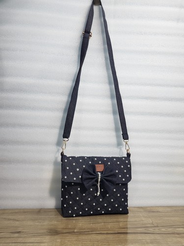 Denim phone wallet crossbody - denim,