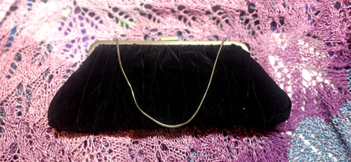 Mary kay black velvet clutch - kay,